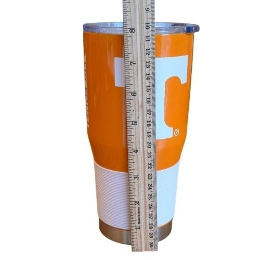 Tennessee Volunteers NCAA 30oz Stainless Steel Tumbler Orange White Power T Logo - Picture 6 of 9